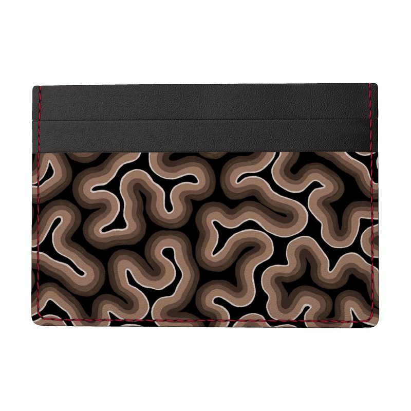 St. Barth Black Leather Card Holder