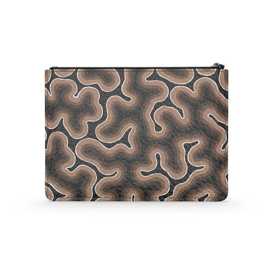 St. Barth Black Leather Pouch