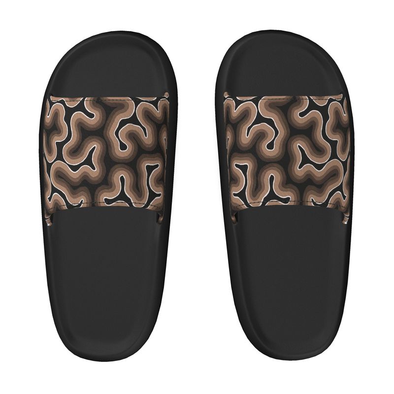St. Barth Black Pillow Sliders