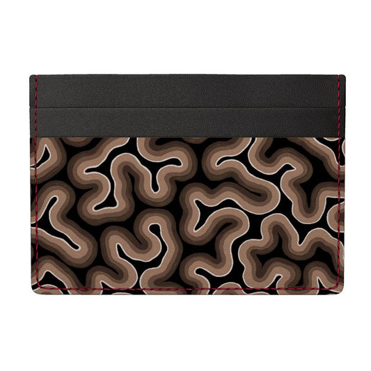 St. Barth Black Leather Card Holder