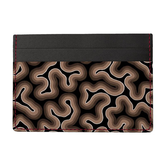 St. Barth Black Leather Card Holder