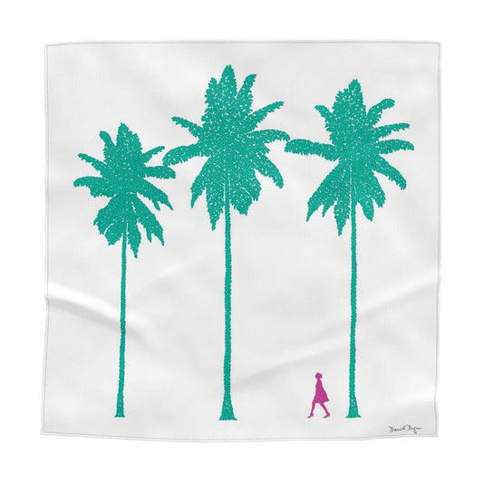 Palm Trees Silk Twill Bandana