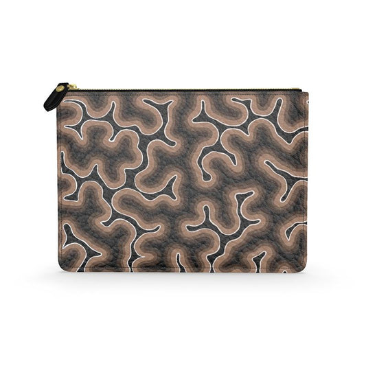 St. Barth Black Leather Pouch