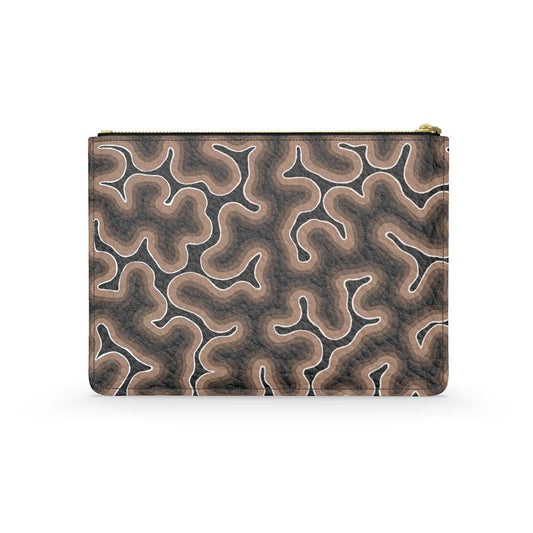 St. Barth Black Leather Pouch