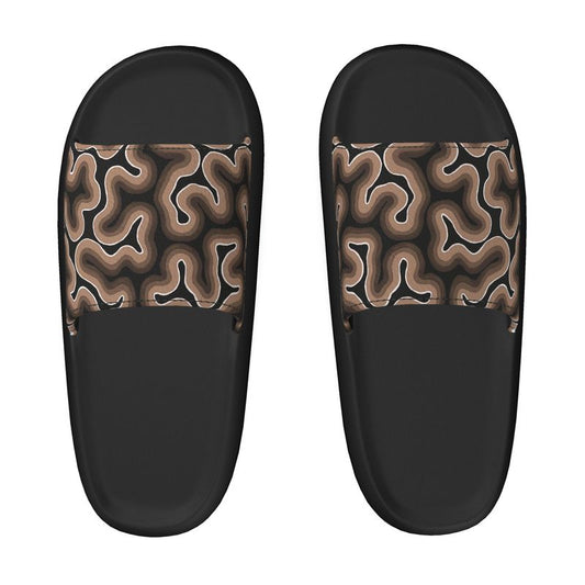 St. Barth Black Pillow Sliders